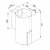 Okap kuchenny VDB Tube P Glass czarny